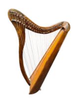 ANTIQUE IRISH HARP 102CM AT HIGHEST POINT