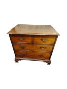GEORGIAN 2 OVER 2 CHEST DRAWERS