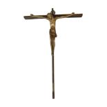 ANTIQUE BRASS CRUCIFIX