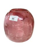 RUBY OIL LAMP SHADE