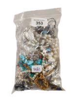 BAG OF COSTUME JEWELLERY