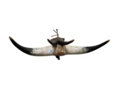 SET OF OLD MOUNTED HORNS