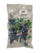 BAG OF ANTIQUE MARBLES