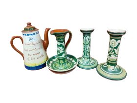 4 PIECE TORQUAY WARE POTTERY