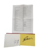 AUTOGRAPH BOOK - ALL RUGBY PLAYERS TO INCLUDE WILLIE JOHN MCBRIDE