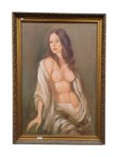 LARGE FRAMED NUDE BY STEPHEN WARD 29 X 42