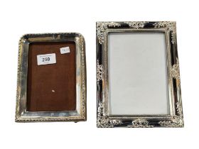ANTIQUE SILVER PHOTO FRAME & 1 OTHER