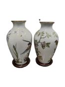 PAIR OF VASES & STANDS