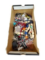 BOX OF COSTUME JEWELLERY