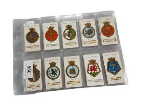 FULL SET OF CIGARETTE CARDS SHIPS BADGES