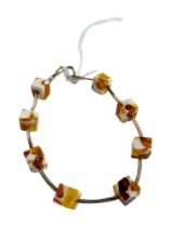 SILVER & AMBER BRACELET