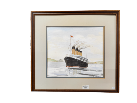 BOB BROWNE - WATERCOLOUR - TITANIC