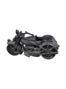 CAST IRON MOTORCYCLE & SIDE CAR