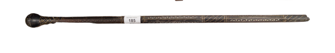 OLD INLAID SWAGGER STICK
