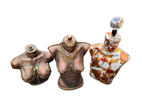 3 X DESIGNER SHOP BUSTS