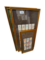 QTY OF FRAMED CIGARETTE CARDS