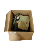 LARGE BOX OF ARMY GEAR