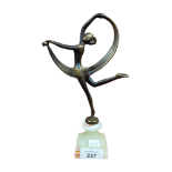 ART DECO STYLE BRONZE DANCER FIGURE