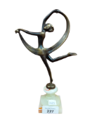 ART DECO STYLE BRONZE DANCER FIGURE