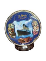 LARGE RMS TITANIC LIMITED EDITION PLAQUE ON STAND