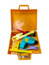 FISHER PRICE VINTAGE KIDS TOOL KIT AND TOOLS