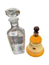 UNUSUAL CONCORDE DECANTER AND BELLS WHISKEY DECANTER