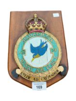 ROYAL AIR FORCE MILITARY PLAQUE