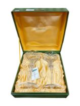 BOXED TYRONE CRYSTAL GLASSES FROM HARRODS