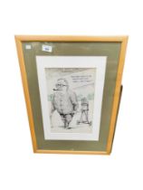 2 OLD FRAMED GOLFING CHARICATURES