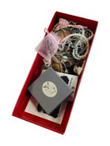 BOX OF COSTUME JEWELLERY