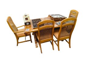 DINING TABLE AND 6 CHAIRS