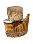 PAN PIPES AND BONGO DRUMS