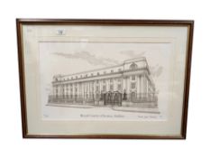 LIMITED EDITION SIGNED PRINT ROYAL COURTS OF JUSTICE BELFAST