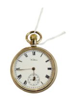 WALTHAM GOLD PLATED POCKET WATCH