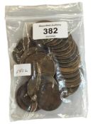 BAG OF COINS TO INCLUDE A SILVER COIN