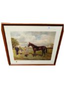 2 LARGE HORSE RACING LITHOGRAPHS