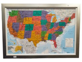 FRAMED MAP OF AMERICA