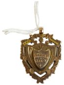 9 CARAT GOLD MEDAL TO 'W.TAYLOR 1946-7' - B.T.D.L SACKVILLE D.C WINNERS Y & J CUP M.S.CUP 7.5 GRAMS