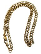 9 CARAT GOLD NECKLACE/WATCH CHAIN 19.3 GRAMS