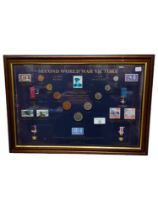 SECOND WORLD WAR VICTORY FRAMED COIN SET