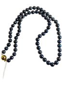 GREY PEARL NECKLACE WITH 9 CARAT GOLD CLASP