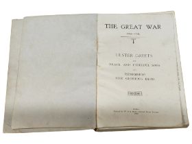 RARE FIRST WORLD WAR BOOK: ULSTER GREETS HER BRAVE AND FAITHFUL SONS 1919