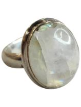 SILVER & MOONSTONE RING