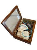 BOX OF COSTUME JEWELLERY