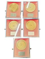 COLLECTION OF FRAMED 45s & MUSIC PICTURES