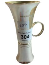 SILVER DOUBLE ENDED MEASURING CUP HALLMARKED FOR BIRMINGHAM