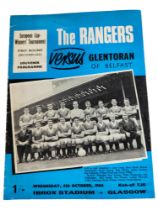 RANGERS V GLENTORAN EUROPEAN CUP WINNERS PROGRAMME 1966