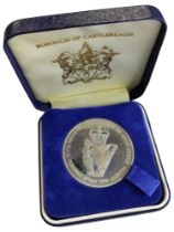 FREEDOM OF CASTLEREAGH ULSTER DEFENCE REGIMENT MEDALLION 1994