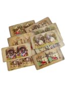 COLLECTION OF OLD COLOURED STEREOSCOPE CARDS