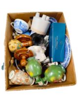 BOX LOT OF ORNAMENTS